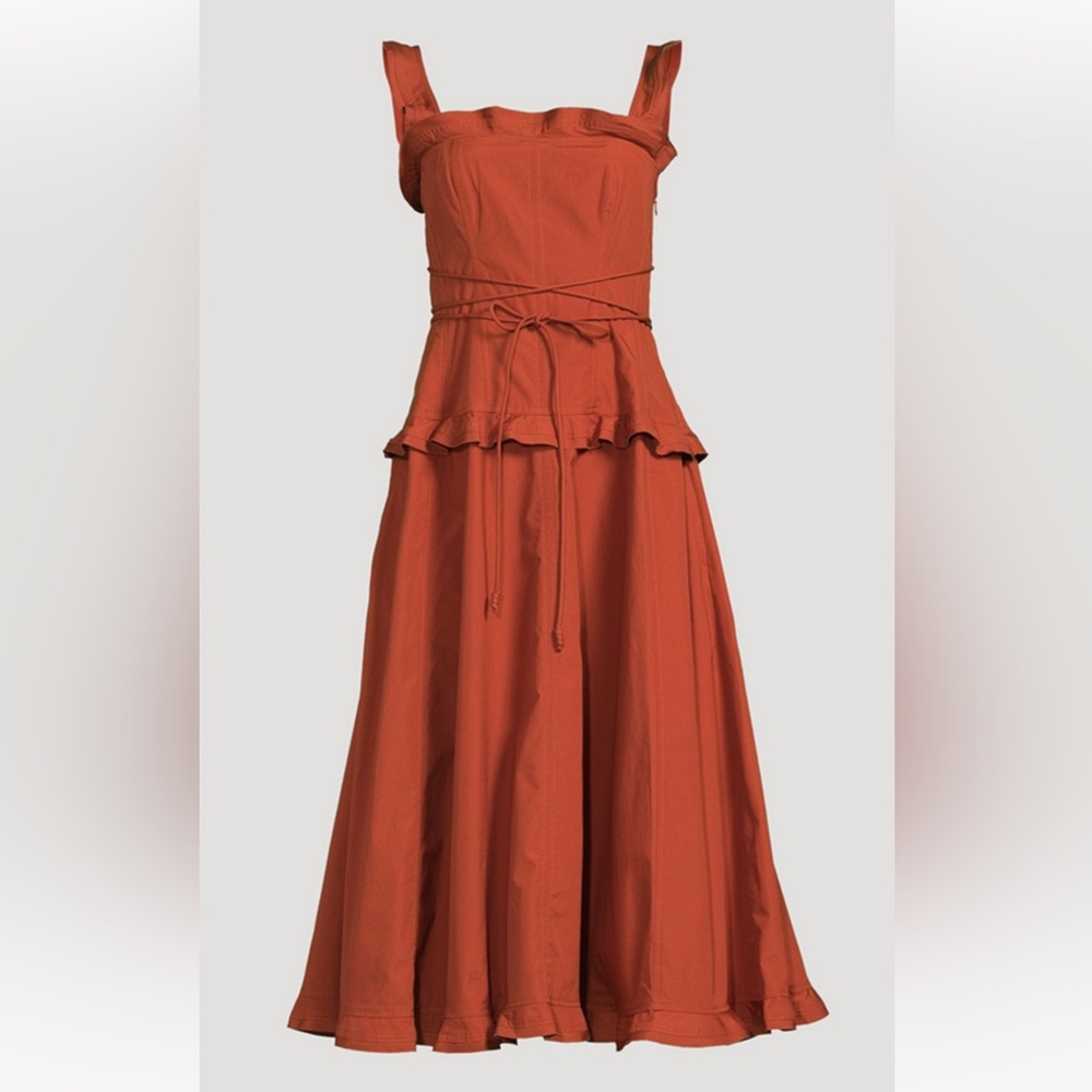 Ulla Johnson Kadin Midi Cotton Dress
